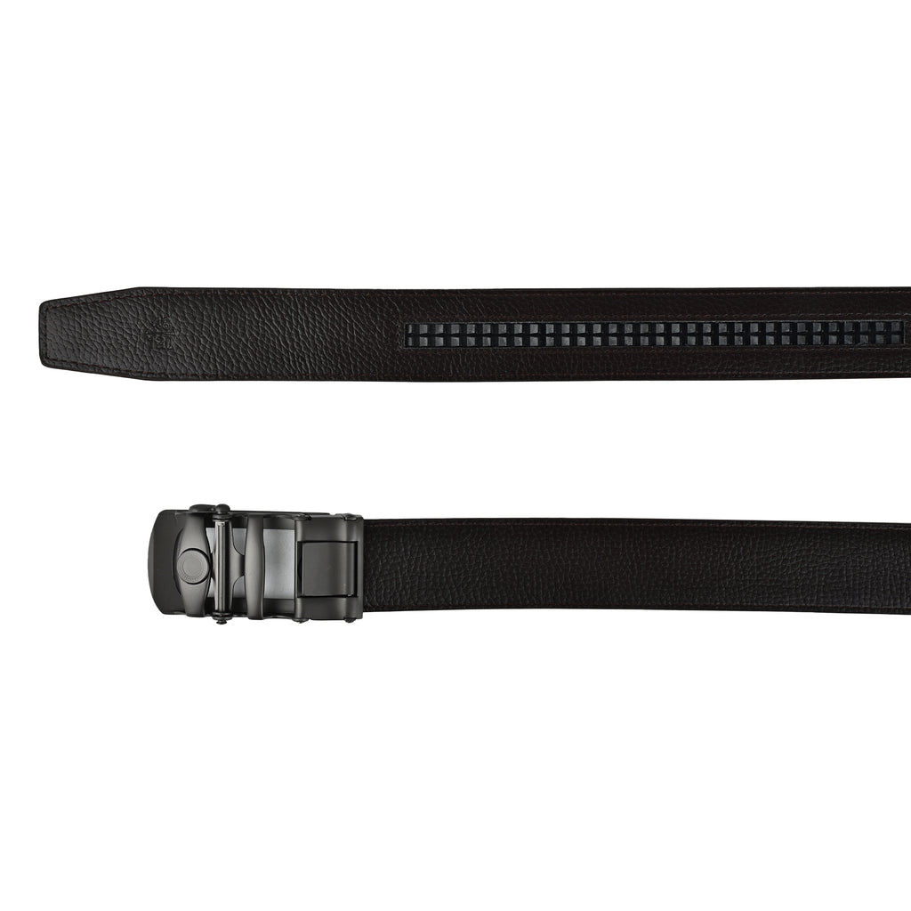 Moda B Monarch Sterling Slate | Premium Genuine Leather Ratchet Buckal Waist Belt | 32-39 Inches Waist Size | Genuine Leather | For Men | Monarch Collection