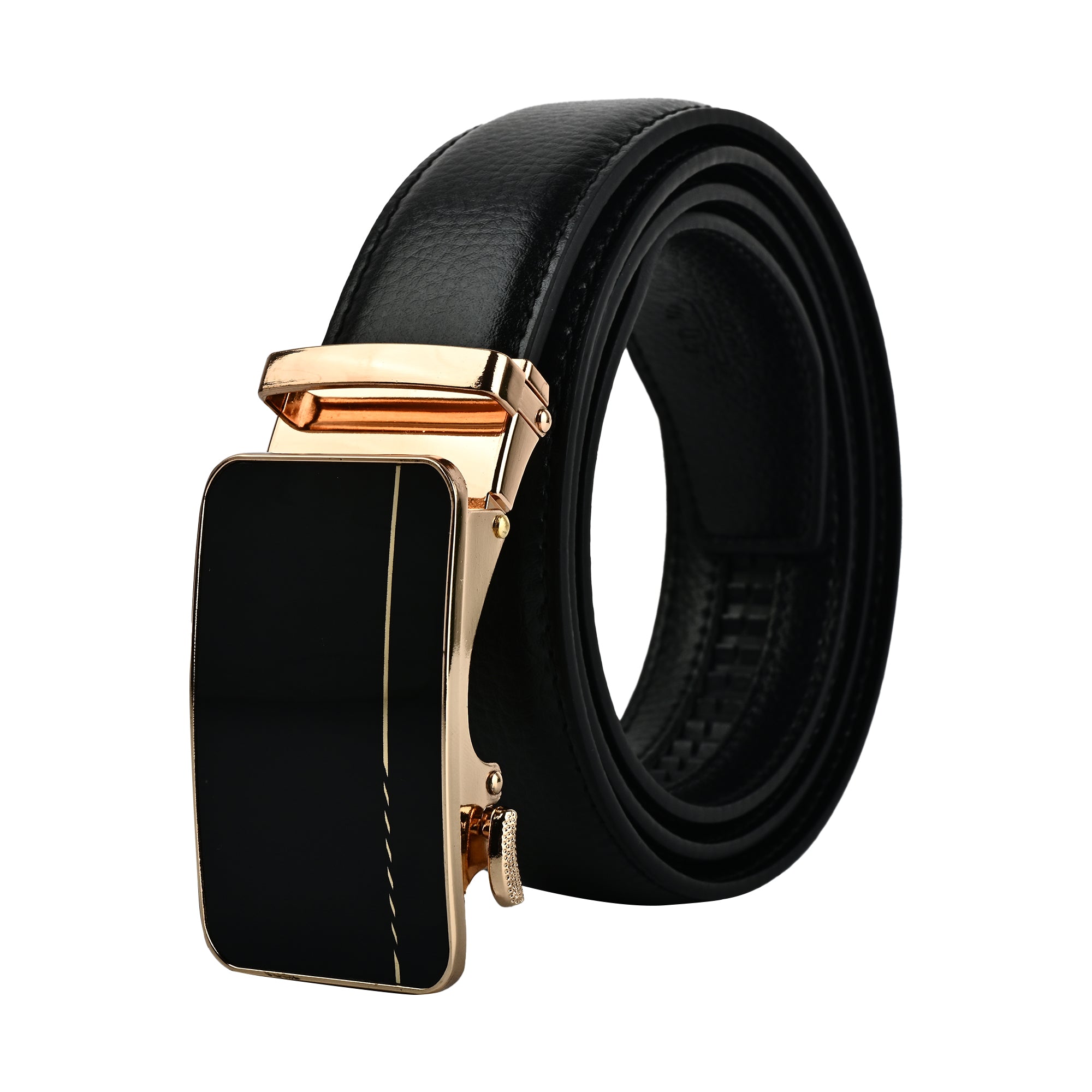 Moda B Aurum Arlune | Premium Leather Ratchet Buckal Waist Belt | 32-39 Inches Waist Size | Genuine Leather | For Men | Aurum Collection