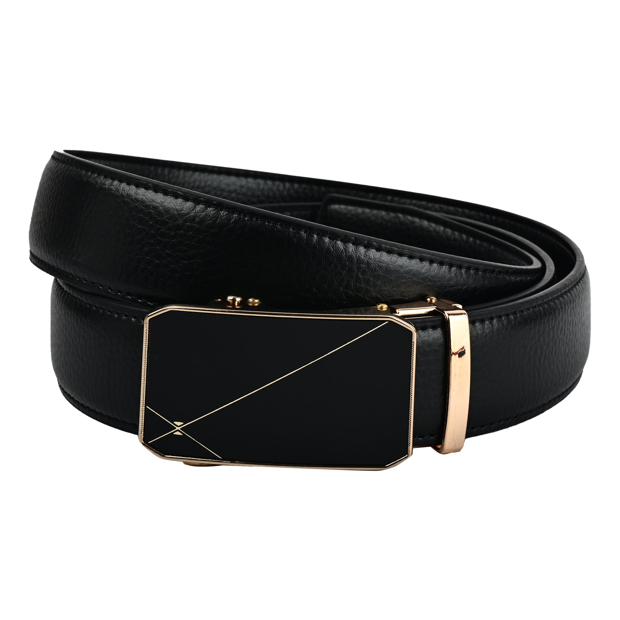 Moda B Aurum Mirage | Premium Leather Ratchet Buckal Waist Belt | 32-39 Inches Waist Size | Genuine Leather | For Men | Aurum Collection