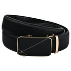 Moda B Aurum Mirage | Premium Leather Ratchet Buckal Waist Belt | 32-39 Inches Waist Size | Genuine Leather | For Men | Aurum Collection