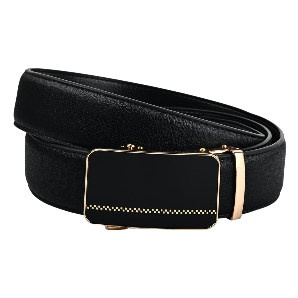 Moda B Aurum Reverie | Premium Leather Ratchet Buckal Waist Belt | 32-39 Inches Waist Size | Genuine Leather | For Men | Aurum Collection