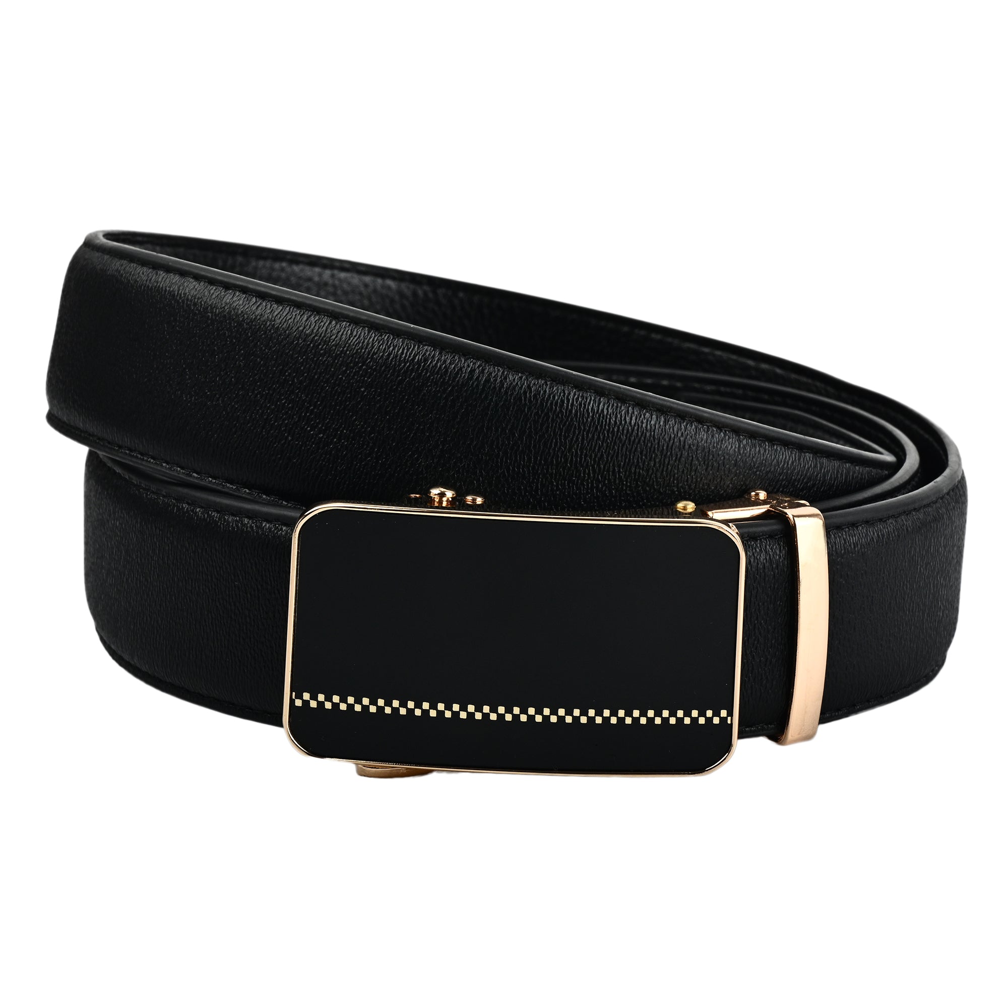 Moda B Aurum Reverie | Premium Leather Ratchet Buckal Waist Belt | 32-39 Inches Waist Size | Genuine Leather | For Men | Aurum Collection