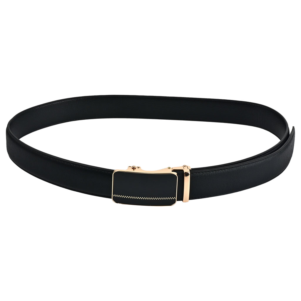 Moda B Aurum Reverie | Premium Leather Ratchet Buckal Waist Belt | 32-39 Inches Waist Size | Genuine Leather | For Men | Aurum Collection