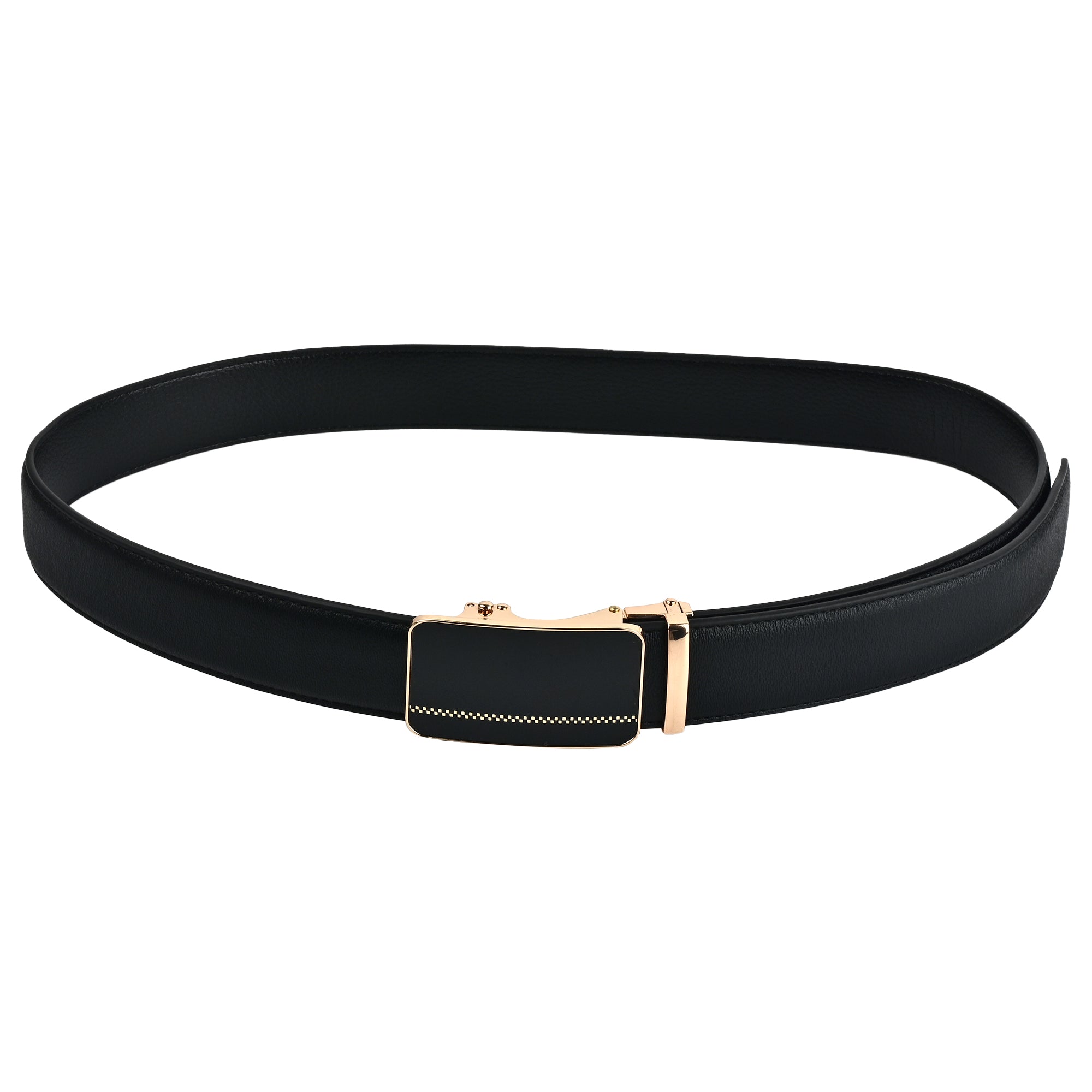 Moda B Aurum Reverie | Premium Leather Ratchet Buckal Waist Belt | 32-39 Inches Waist Size | Genuine Leather | For Men | Aurum Collection