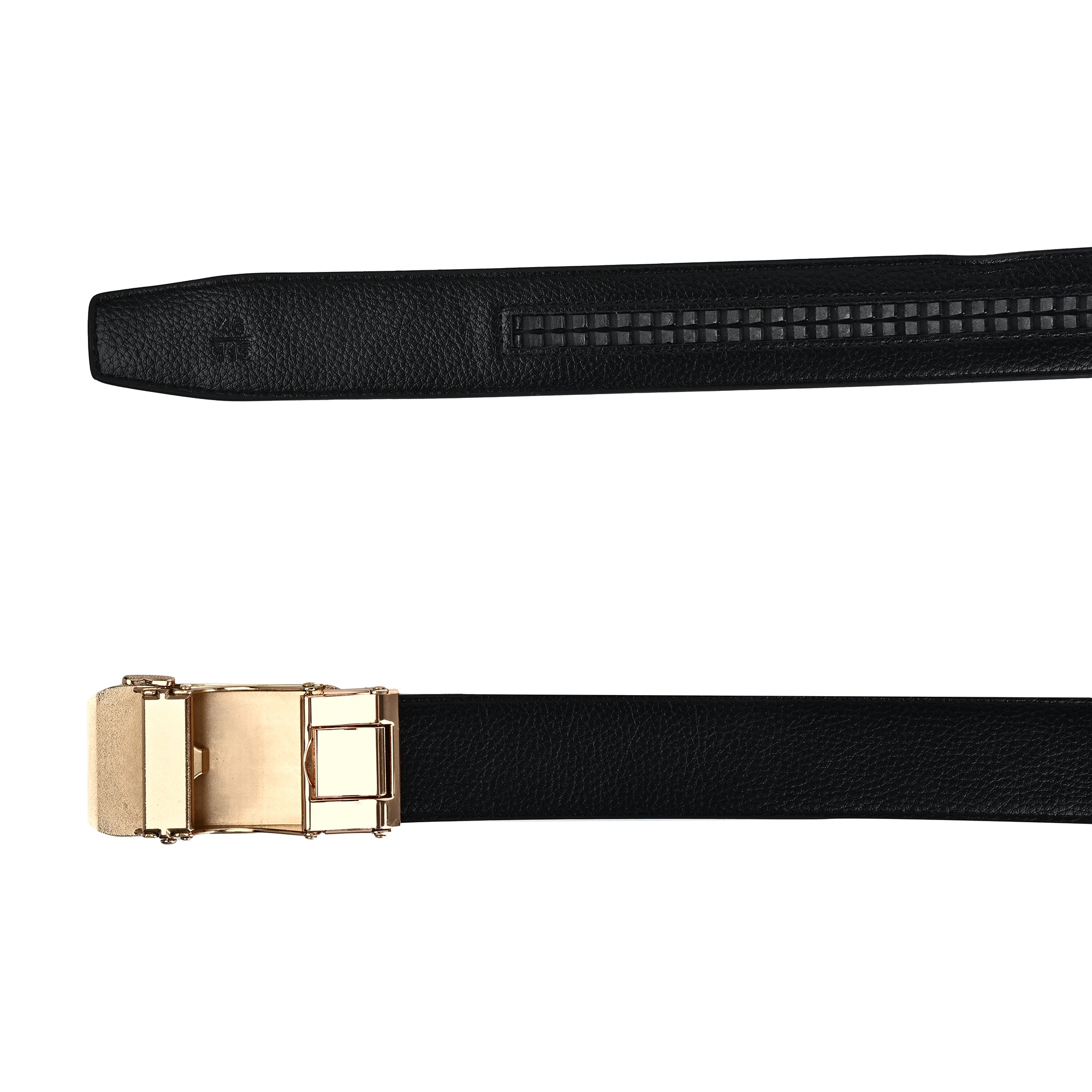 Moda B Aurum Reverie | Premium Leather Ratchet Buckal Waist Belt | 32-39 Inches Waist Size | Genuine Leather | For Men | Aurum Collection