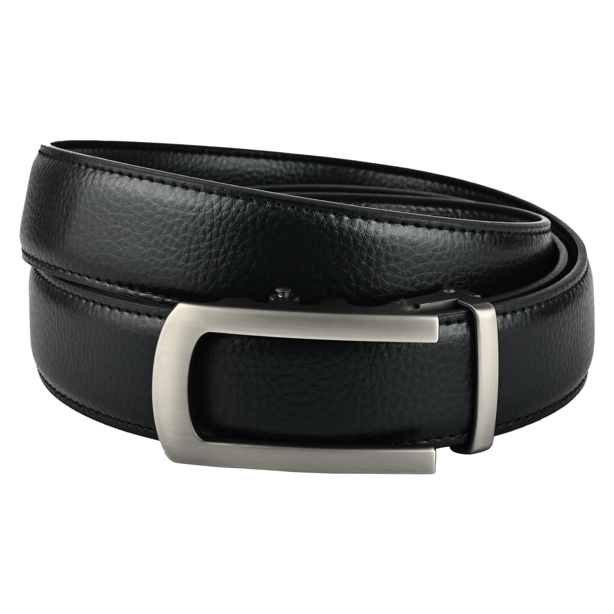 Moda B Monarch Sterling Slate | Premium Genuine Leather Ratchet Buckal Waist Belt | 32-39 Inches Waist Size | Genuine Leather | For Men | Monarch Collection