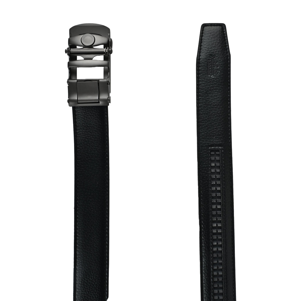 Moda B Monarch Sterling Slate | Premium Genuine Leather Ratchet Buckal Waist Belt | 32-39 Inches Waist Size | Genuine Leather | For Men | Monarch Collection