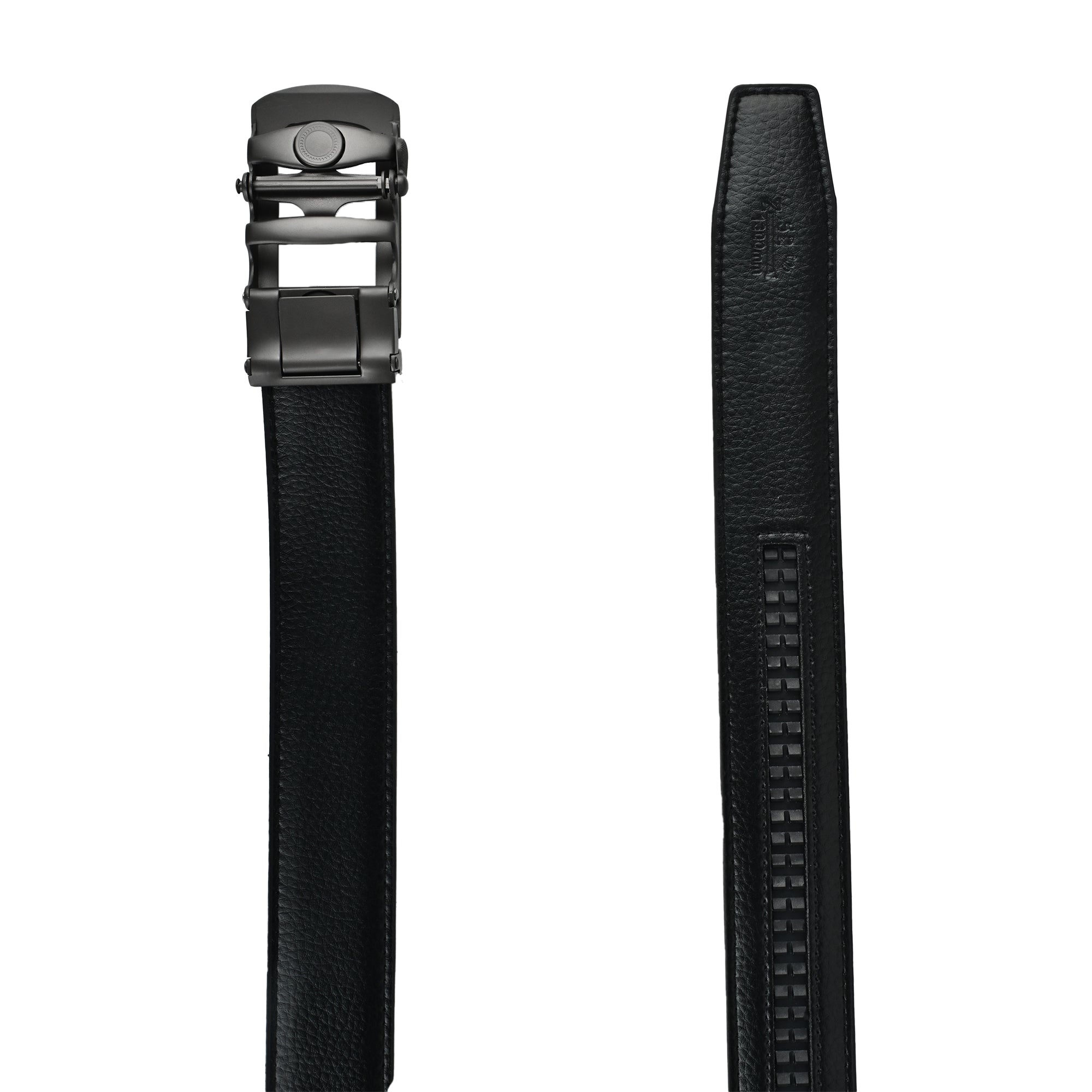 Moda B Monarch Sterling Slate | Premium Genuine Leather Ratchet Buckal Waist Belt | 32-39 Inches Waist Size | Genuine Leather | For Men | Monarch Collection