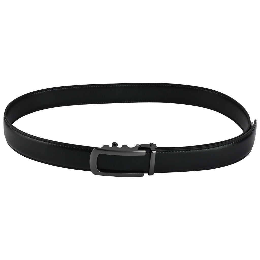 Moda B Monarch Noir Eclipse | Premium Leather Ratchet Buckal Waist Belt | 32-39 Inches Waist Size | Genuine Leather | For Men | Monarch Collection