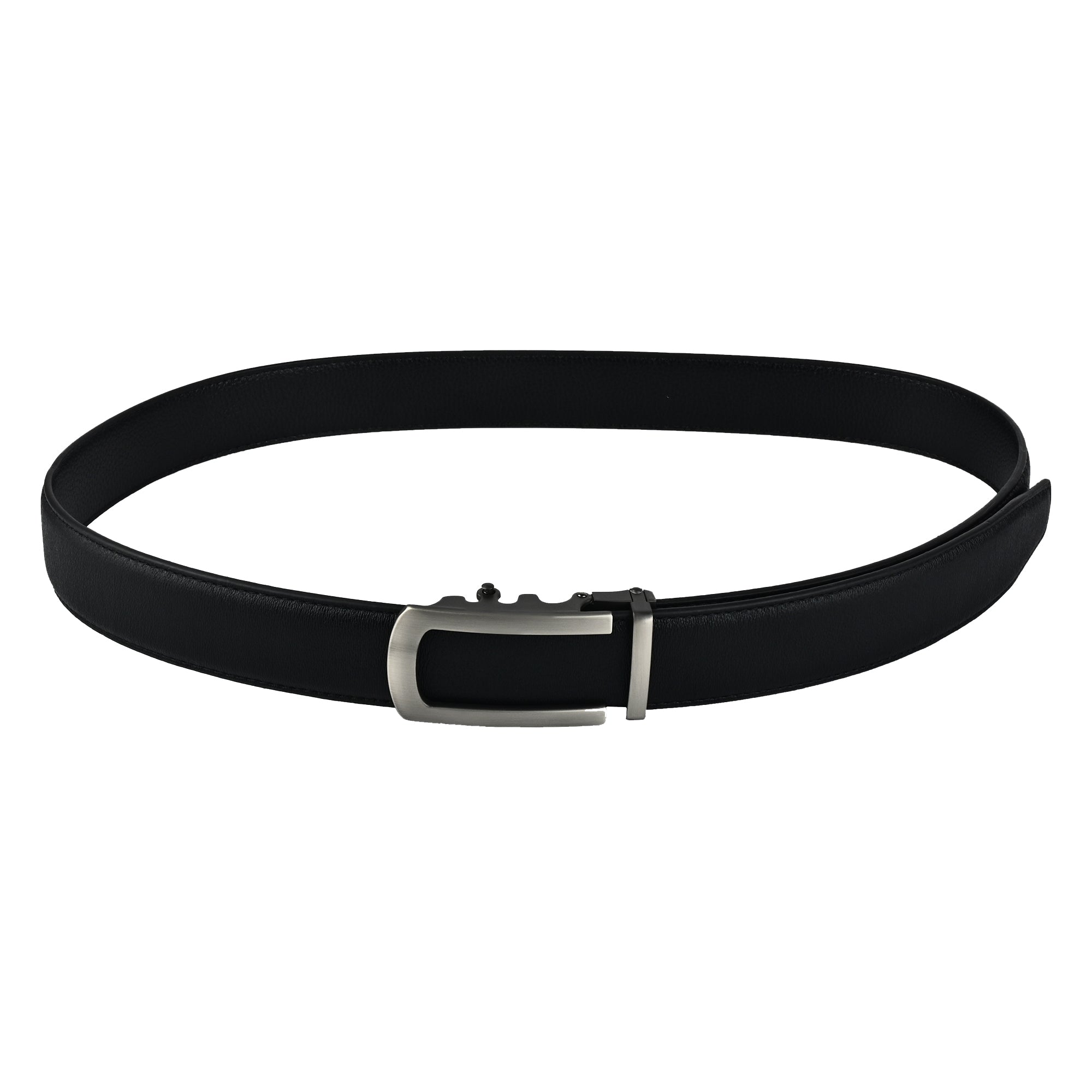 Moda B Monarch Sterling Slate | Premium Genuine Leather Ratchet Buckal Waist Belt | 32-39 Inches Waist Size | Genuine Leather | For Men | Monarch Collection