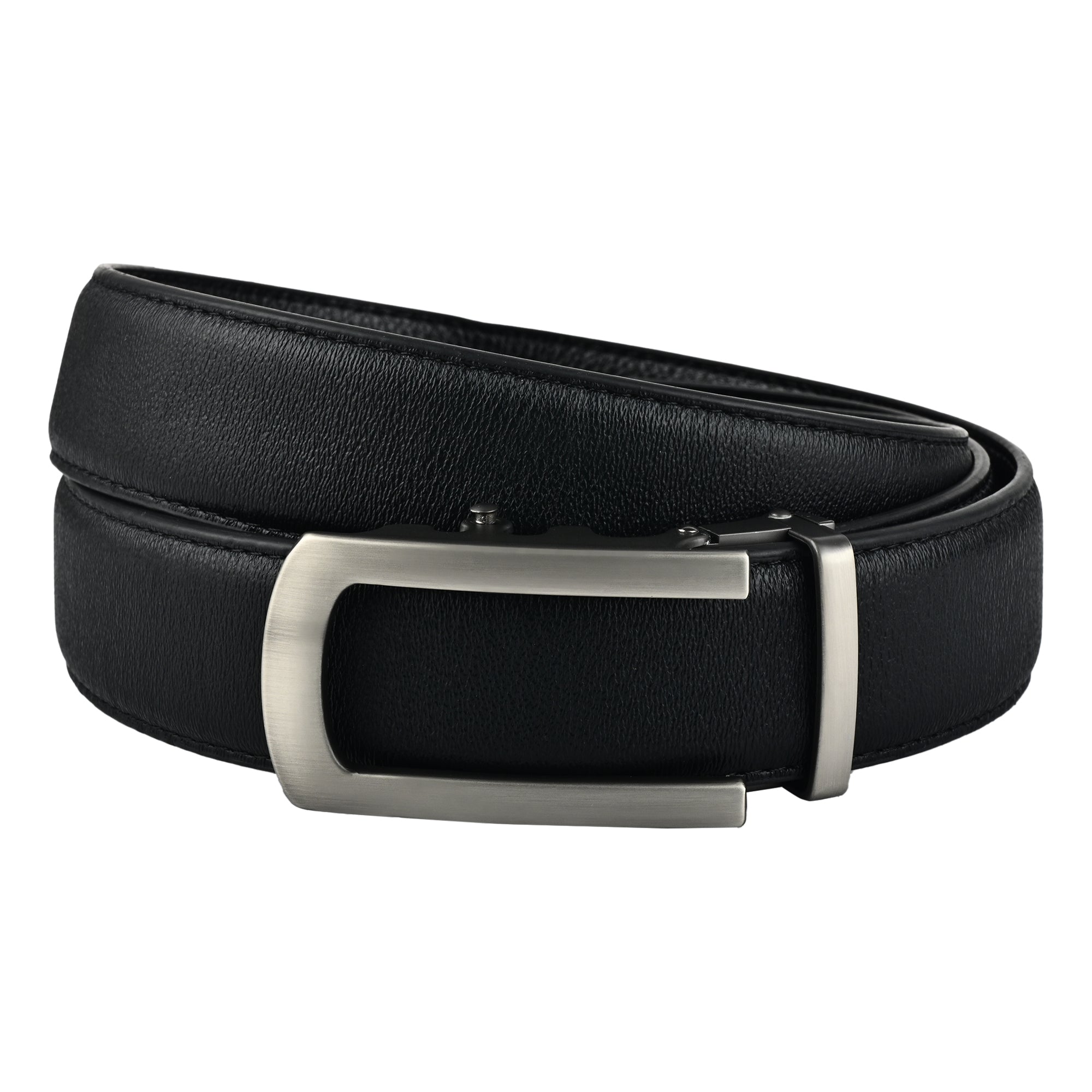 Moda B Monarch Sterling Slate | Premium Genuine Leather Ratchet Buckal Waist Belt | 32-39 Inches Waist Size | Genuine Leather | For Men | Monarch Collection