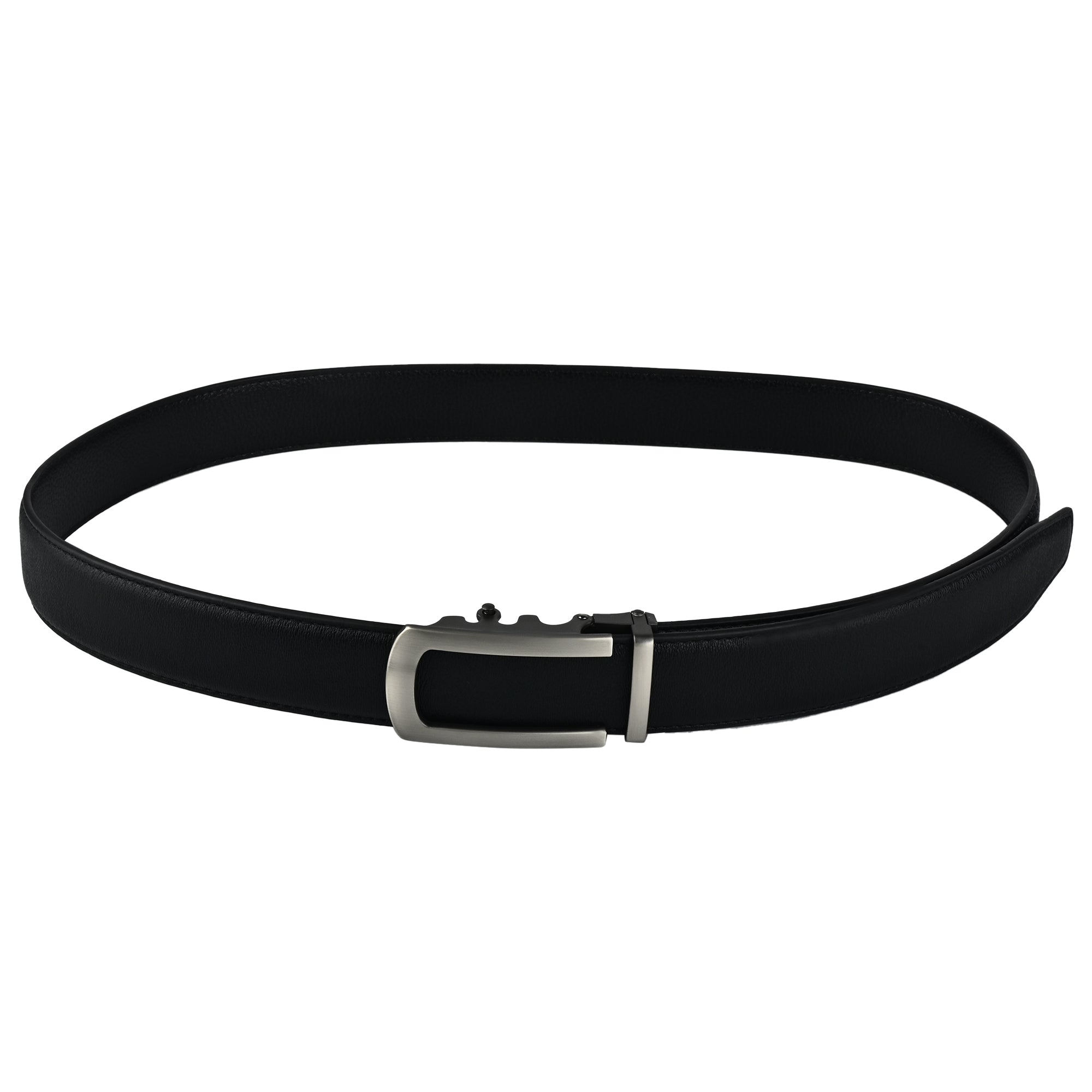 Moda B Monarch Sterling Slate | Premium Genuine Leather Ratchet Buckal Waist Belt | 32-39 Inches Waist Size | Genuine Leather | For Men | Monarch Collection