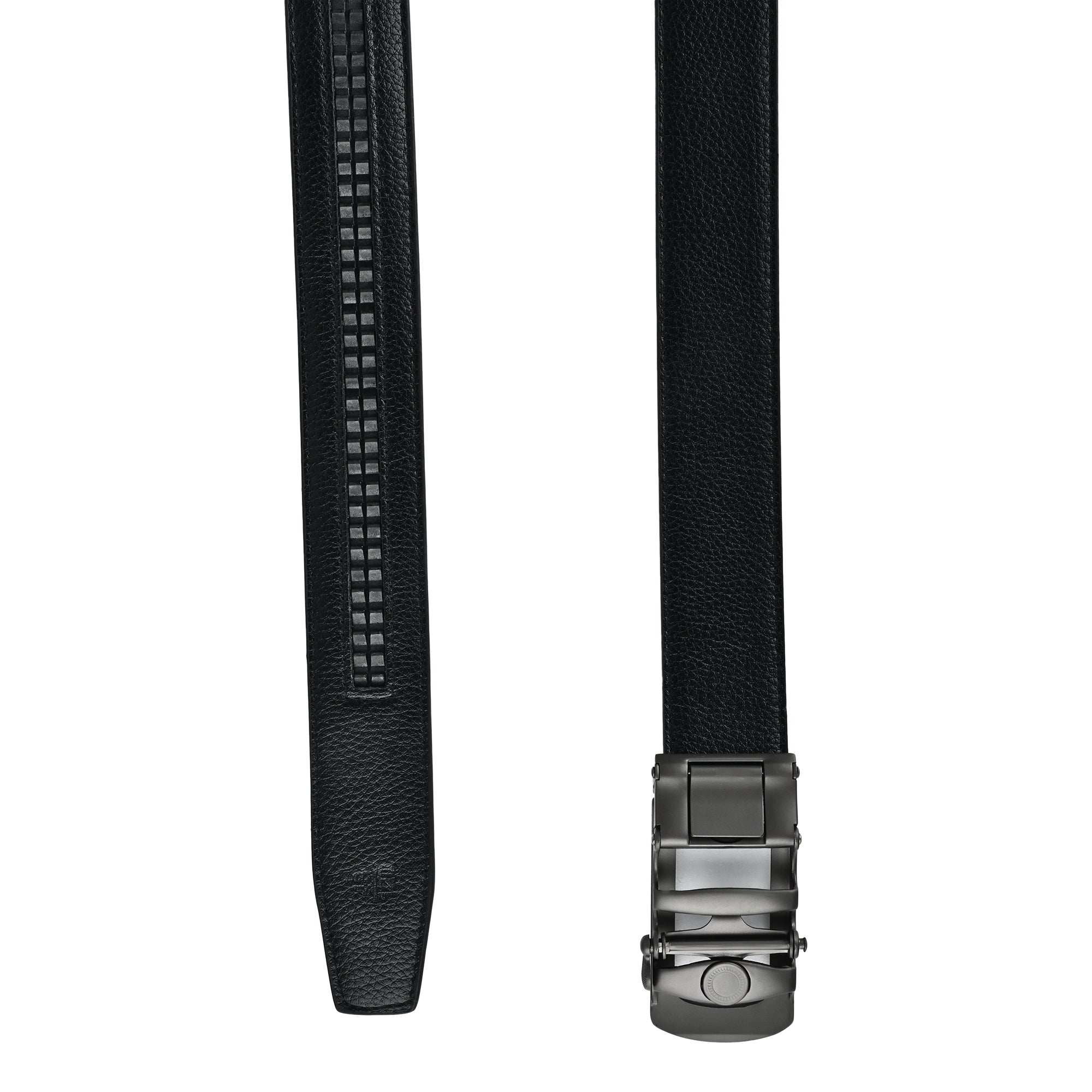 Moda B Monarch Sterling Slate | Premium Genuine Leather Ratchet Buckal Waist Belt | 32-39 Inches Waist Size | Genuine Leather | For Men | Monarch Collection