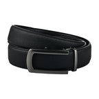 Moda B Monarch Noir Eclipse | Premium Leather Ratchet Buckal Waist Belt | 32-39 Inches Waist Size | Genuine Leather | For Men | Monarch Collection