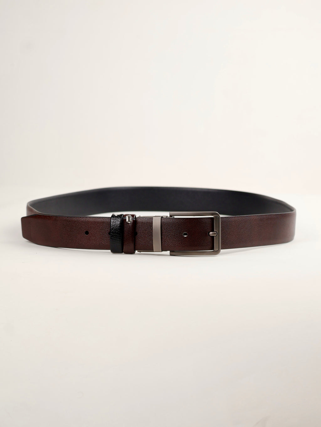 Milano Reversible Italian Premium Leather Belt, Pin Buckle, Reversible