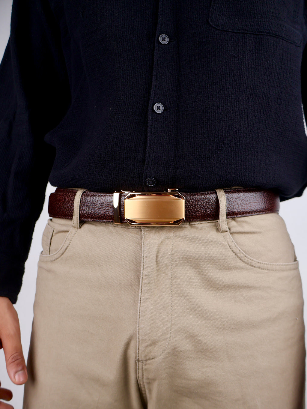 Monarch Gilded Crest The Luxury Leather Ratchet Belt