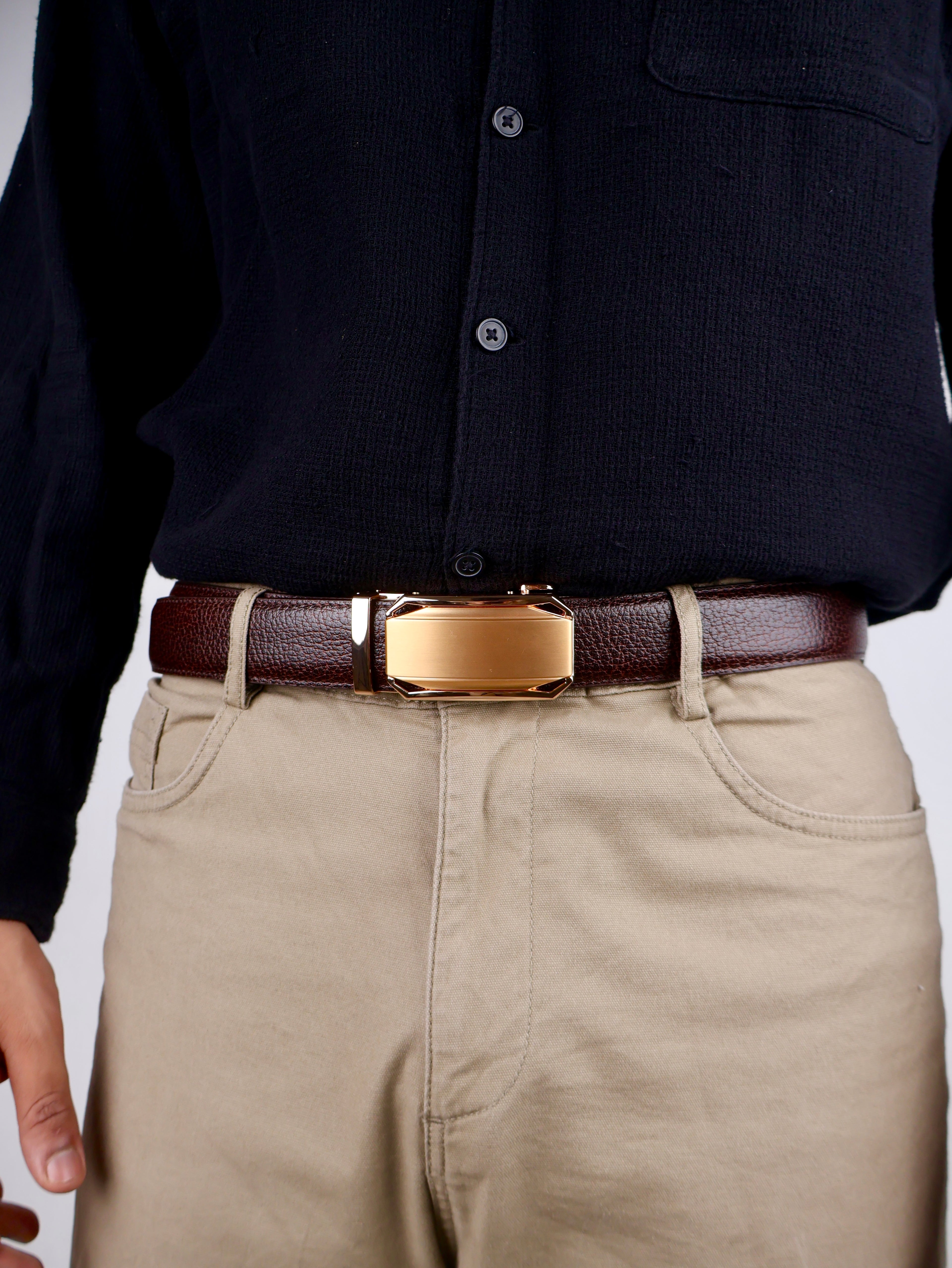 Monarch Gilded Crest The Luxury Leather Ratchet Belt