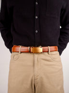 Monarch Gilded Crest The Luxury Leather Ratchet Belt