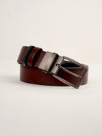 Torino Reversible Textured Premium Leather Belt, Pin Buckle