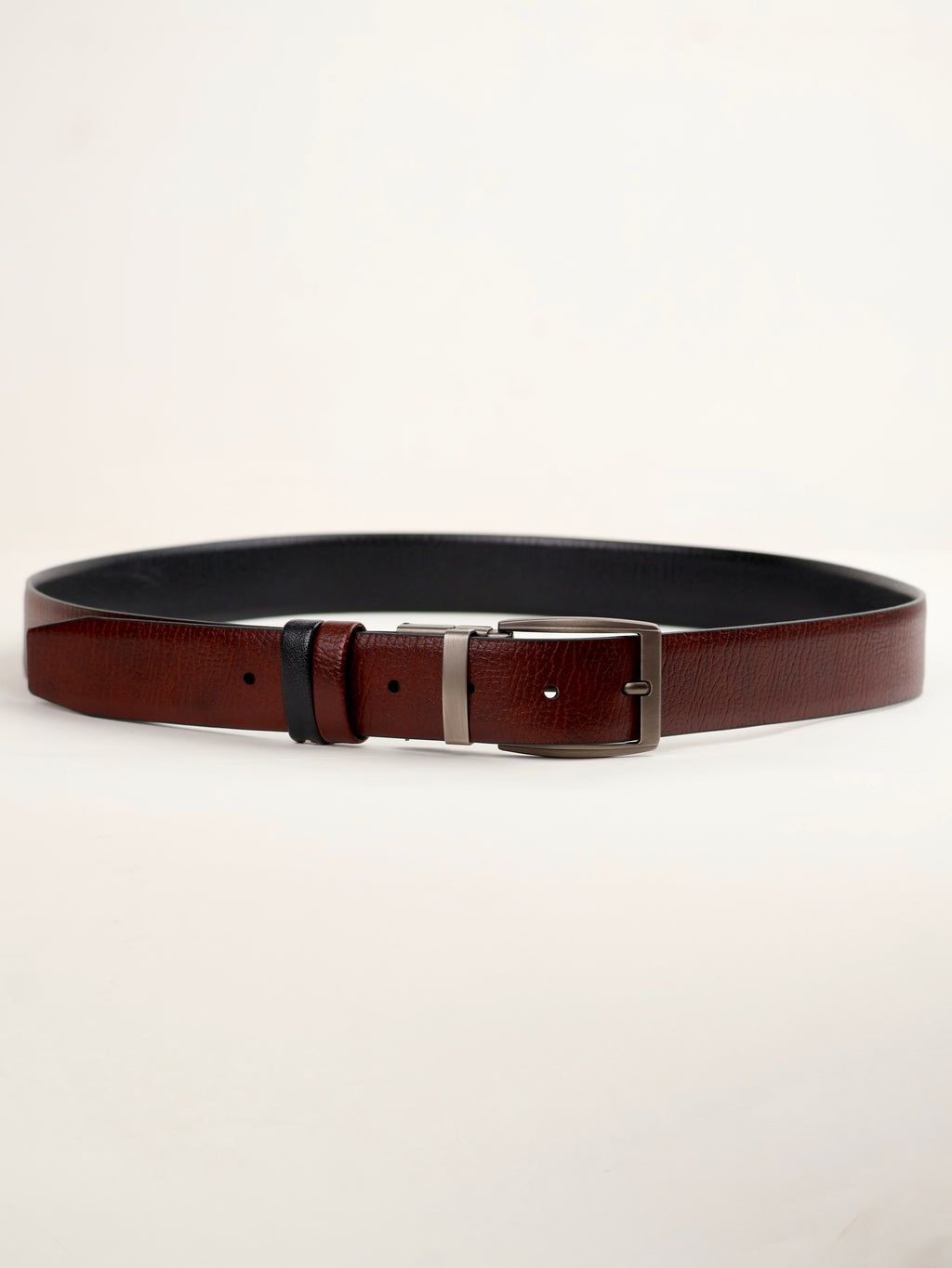 Torino Reversible Textured Premium Leather Belt, Pin Buckle